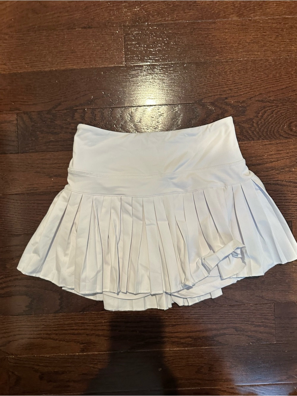 Goldhinge Women's White Pleated Tennis Skort - Athletic A-Line Skirt